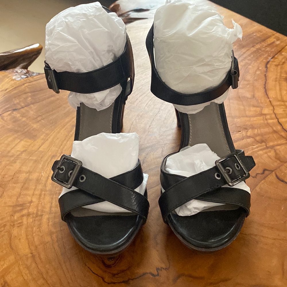 Wood platform heels